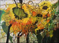 13 Sch&uuml;ttung Sonnenblumen 60x80 cm